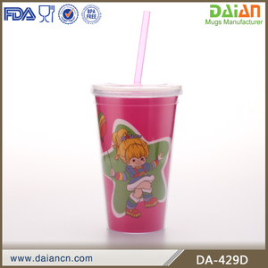 <span class=keywords><strong>Gobelet</strong></span> plastique de café Starbucks <span class=keywords><strong>avec</strong></span> <span class=keywords><strong>paille</strong></span> à double paroi - Product Image 2