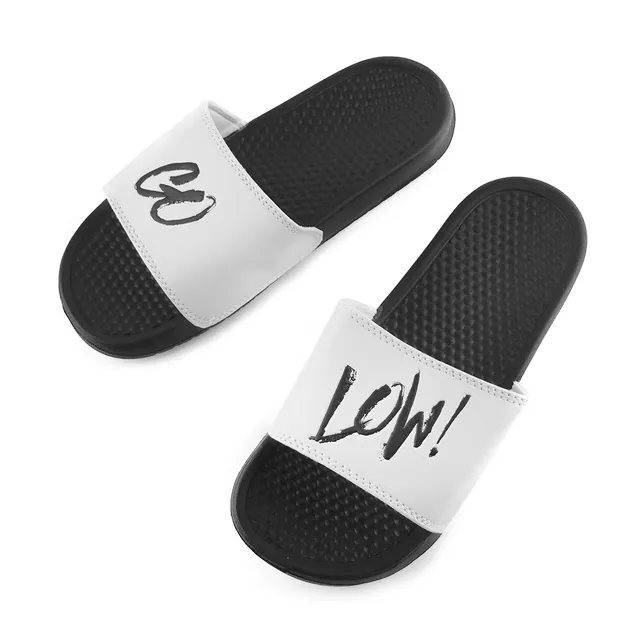 Greatshoe EVA sole cheap men flat beach slipper slide sandal,customize logo slide man slipper sandal