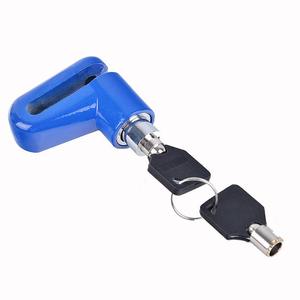 Kunci Pengaman Roda Anti Maling Mini untuk Skuter/Sepeda/Motor Aksesoris Gambar Baru dengan 2 Kunci Kunci Rem Cakram - Product Image 4