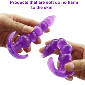 Silicone massaggio prostatico ano dilatatore Butt Plug dildo vibratore maschio perline anali Plug G Spot Butt masturbazione per adulti per coppia - Product Image 3