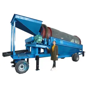 Diesel Engine Mobile Gold Trommel Washing Plant