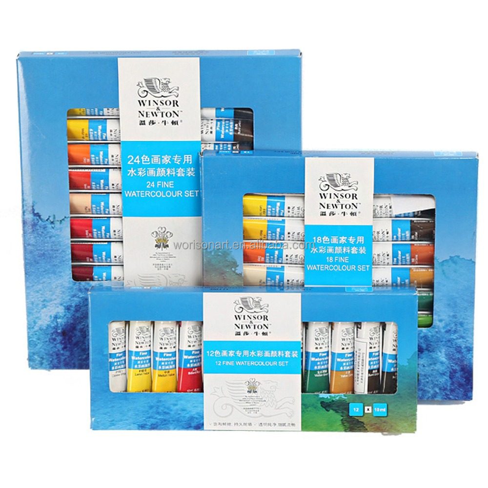 Winsor & Newton 12/18/24 цветов акварельных красок высокого качества прозрачной акварелью для татуажа, пигмент для мануального татуажа художника школьные