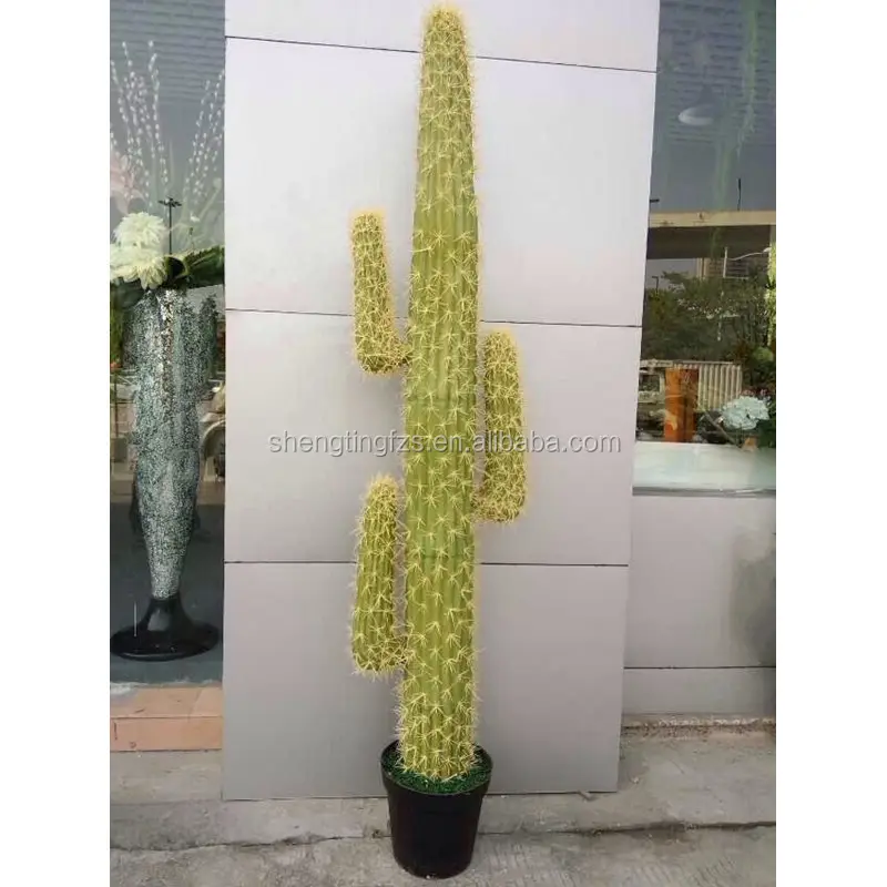 Plastic materiaal en hoge realistische kunstmatige cactus kunstmatige plant voor indoor decoratie