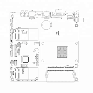 Placa base Intel J1900 con pantalla VGA/HD/LVDS integrada, DC_IN 12 VC, <span class=keywords><strong>DDR3</strong></span> único canal de memoria, disco duro SATA de 8GB, 2 unidades - Product Image 1