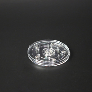 4 Inches Clear Plastic Turntable Acrylic Lazy Susan Rotating Base Display Case For Shop Display