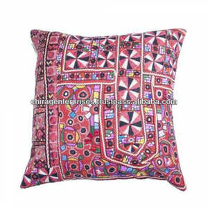 ปลอกหมอนอิงพิมพ์ลายดอกไม้อินเดียงานปักศิลปะพื้นเมืองแบบดั้งเดิมงานโรงแรมและตกแต่งบ้าน - Product Image 2