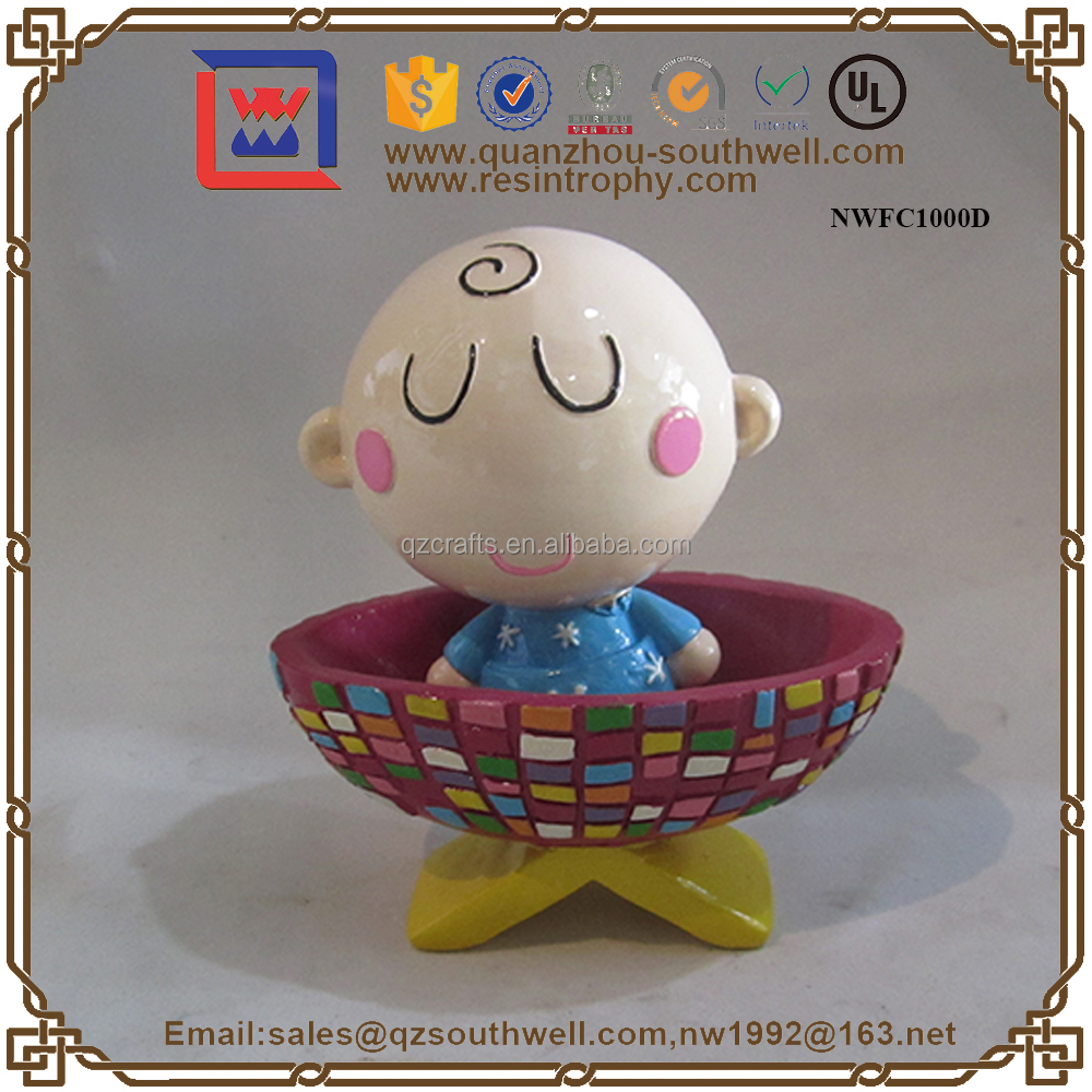 Mignon de bande dessinée de résine Figurine cadeaux personnage de dessin animé Statue