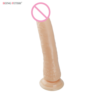 Pene Dildo lungo e sottile con ventosa senza palline per anale - Product Image 1