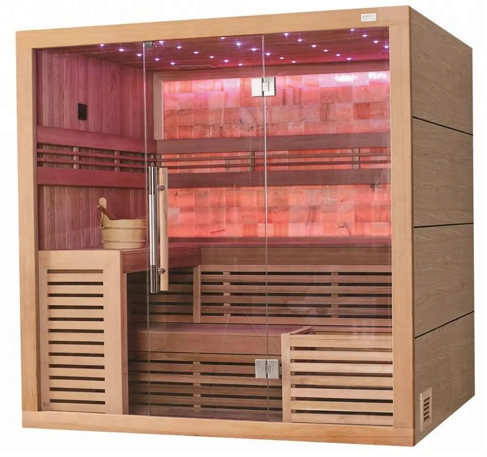 Monalisa 2M Lengte Nieuw Deluxe 3-4 Persoon Finse Stijl Droge Sauna Kast (M-6055)