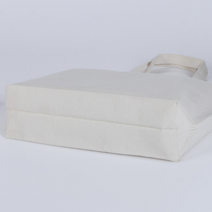 Venta al por mayor, bolsa reutilizable de tela de algodón Natural, bolso de lona azul marino para verano - Product Image 5