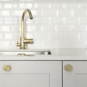 Muebles de <span class=keywords><strong>Cocina</strong></span> Modernos de Alto Brillo en Blanco, Económicos, con Madera en Venta, Armario de Esquina, Gabinetes de <span class=keywords><strong>Cocina</strong></span> Laminados Color Crema - Product Image 6