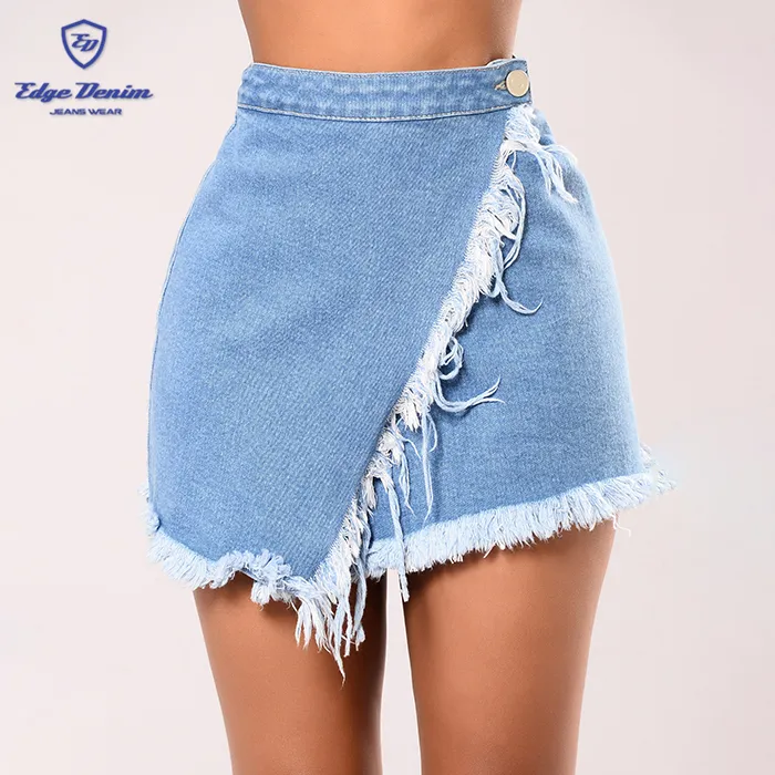 Encuentre el mejor fabricante de faldas jeans mujer y faldas jeans mujer  para el mercado de hablantes de spanish en alibaba.com
