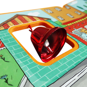 Libro morbido per bambini Esummi in EVA con campanello, libro giocattolo in schiuma EVA a forma di auto con divertenti storie di animali - Product Image 5