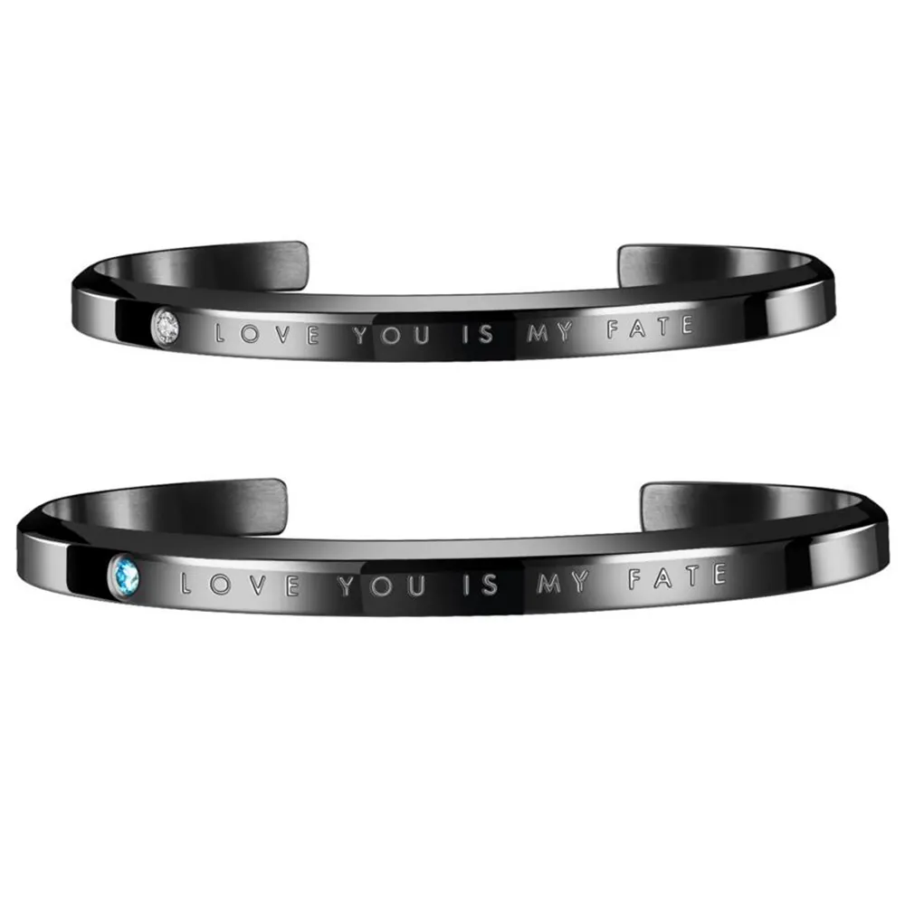 Bracelet d'inspiration diamant pour couples, marque de luxe, Fashion, en acier inoxydable, 316L, modèle d'amour, vente en gros