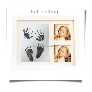Nouveau-né bébé <span class=keywords><strong>souvenir</strong></span> 2016 meilleur vente handprint et <span class=keywords><strong>empreinte</strong></span> cadre kit d'encre pad - Product Image 2