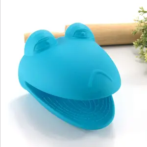 Online Top Seller Frosch Hitze beständige Kochofen handschuhe Silikon ofen handschuhe Rutsch feste Grill handschuhe Ofen handschuh für die Küche