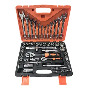 Conjunto de chave soquete industrial, 61 peças, ferramenta de reparo automático, ferramenta manual