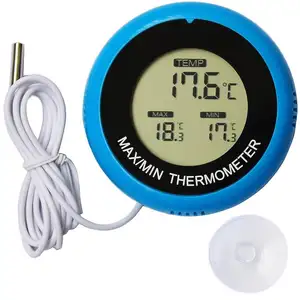 Round Max Min Memory Function Temperature Sensor Digital Thermometer