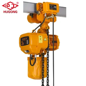 Konstruksi Bangunan Peralatan 5 Ton 5000Kg 11000BL 6M Electric Chain Hoists dengan Electric Trolley