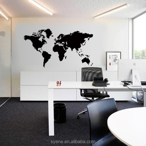 Pegatinas de pared 3d para decoración del hogar, calcomanías de <span class=keywords><strong>mapa</strong></span> del mundo personalizadas, mural de pared, papel tapiz, decoración extraíble - Product Image 4