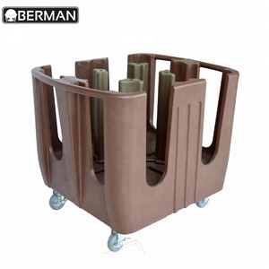 Chariot de nettoyage de vaisselle, équipement de restauration électrique, chariot de rangement des assiettes, chariot de service de cuisine - Product Image 3