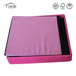 Chidren Style Pliable Cubes De Stockage Pouf Café avec Fermeture Éclair - Product Image 4