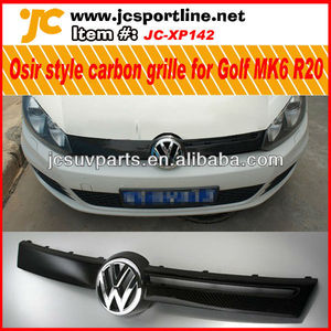 osir estilo de fibra de carbono de la rejilla del coche para vw golf mk6 r20 parrilla frontal - Product Image 1