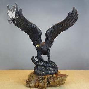 Estatua <span class=keywords><strong>de</strong></span> Águila <span class=keywords><strong>de</strong></span> Bronce Grande <span class=keywords><strong>para</strong></span> Decoración del Hogar - Product Image 1
