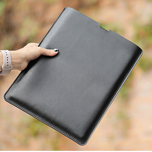 Durable impermeable tablet laptopbag 15,6 mujeres mejor cuero genuino de manga del ordenador portátil - Product Image 3