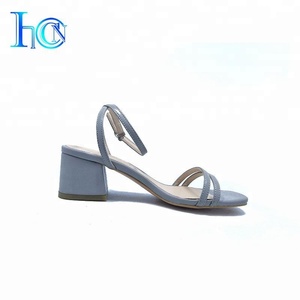 Rifornimento della fabbrica Camoscio Sandalo Tacchi a Blocchi Per La Promenade - Product Image 5