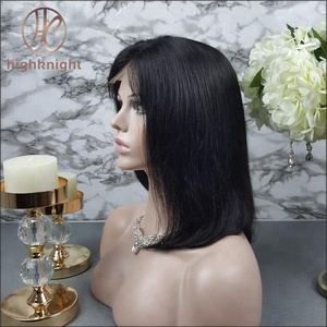 Highknight 100% capelli corti brasiliani parrucca piena <span class=keywords><strong>di</strong></span> pizzo peli della Vagina parrucca piena <span class=keywords><strong>di</strong></span> pizzo - Product Image 4