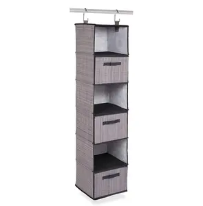 Home Clothing Sweaters Shoes Accessories Storage 3 Drawers 6 Shelf Hanging Closet Organizer with Drawers