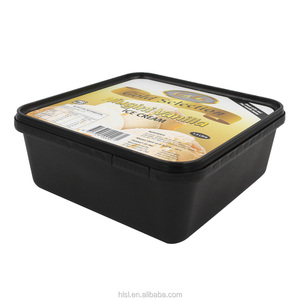 Conteneur de crème glacée à la vanille IML de 1,5 L avec couvercle, conteneurs de crème glacée personnalisés - Product Image 2