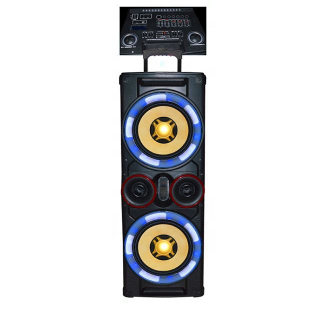 HoXen 12-дюймовый динамик на колесиках с перезаряжаемой батареей 12-дюймовый динамик на сабвуфере портативный динамик