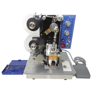 Máquina de codificación de sellos en caliente semiautomática de alta calidad, máquina de codificación de cinta