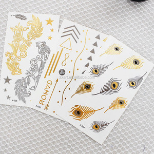 Colorido metal seguro <span class=keywords><strong>tatuaje</strong></span>/<span class=keywords><strong>hombre</strong></span> etiqueta engomada del <span class=keywords><strong>tatuaje</strong></span> de China - Product Image 4