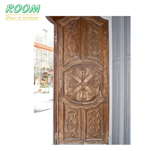 Mahogany design de porta principal de madeira teak