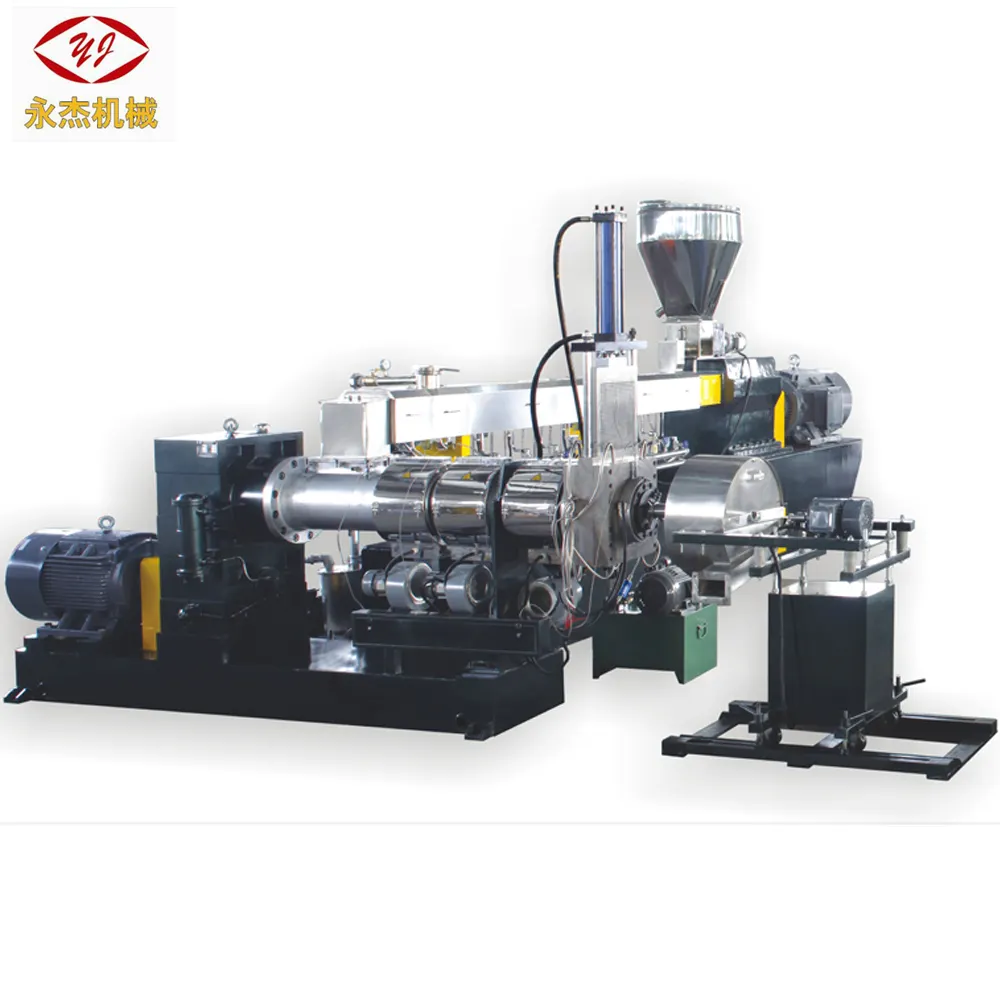 China Parallel Twin Screw Extruder PE PVC Cable Shield Material Extruder