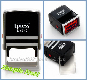 <span class=keywords><strong>Impression</strong></span> de 60 x 40 mm Epress en plastique auto <span class=keywords><strong>tampon</strong></span> d'encre / plastique personnalisé timbres - Product Image 1
