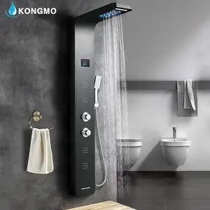 סין ספק מקלחת פנל עם LED אור ותצוגה דיגיטלית מקלחת פנלים cupc סניטרי