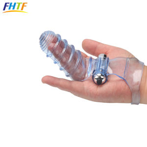 Stimulation du clitoris Point G <span class=keywords><strong>Orgasme</strong></span> Manchon de doigt en silicone Vibrateur - Product Image 3