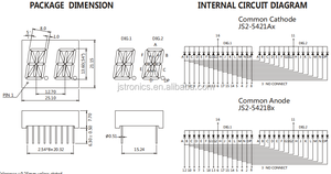 Màn Hình <span class=keywords><strong>Led</strong></span> 3 Chữ Số Và Chữ Số 14 Phân Khúc Màu Đỏ Siêu Sáng 0.54 Inch - Product Image 6
