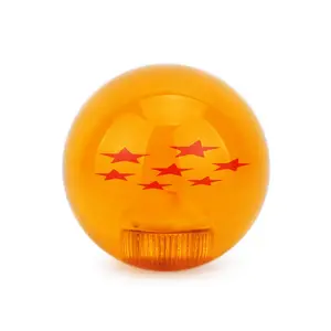 รถอุปกรณ์เสริมอะคริลิค Dragon Ball Shift Knob,สีส้ม Shift Knob