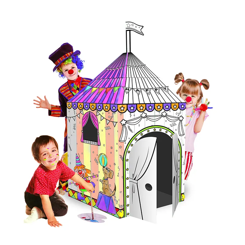 3D Художественная живопись цирковая палатка Интеллектуальная Детская бумага «сделай сам»