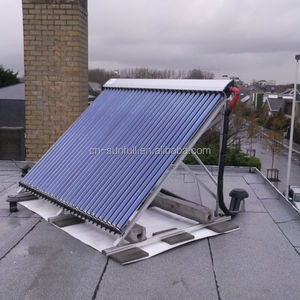 <span class=keywords><strong>Colector</strong></span> de Agua Caliente <span class=keywords><strong>Solar</strong></span> de Tubos de Vacío con Tubo de Calor Doméstico, Montado en Techo Plano - Product Image 1