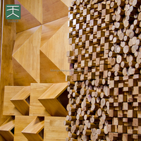 Diffuseur Sonore Acoustique Mural en Bois 3D