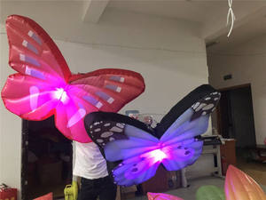 Costume da farfalla gonfiabile piccolo con ali luminose per decorazioni di feste e palcoscenici - Product Image 2