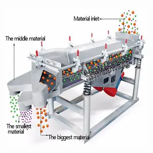 Linear vibration screener leaves stem separating machine vibrating linear feeder