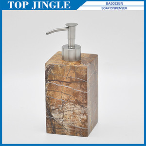 Porte-brosse de toilette écologique en marbre et plastique de forme carrée moderne pour une utilisation en hôtel - Product Image 2