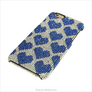 Amor azul <span class=keywords><strong>en</strong></span> forma de corazón de Diamante caso duro de la PC Para <span class=keywords><strong>El</strong></span> Iphone 6 - Product Image 3
